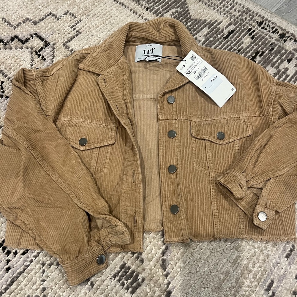 Zara Tan Corduroy Jacket
